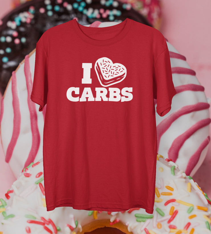 Red I <3 Carbs T-shirt